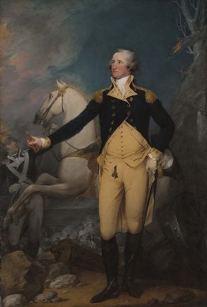 Framed General George Washington after the Battle of Assunpink Creek Print