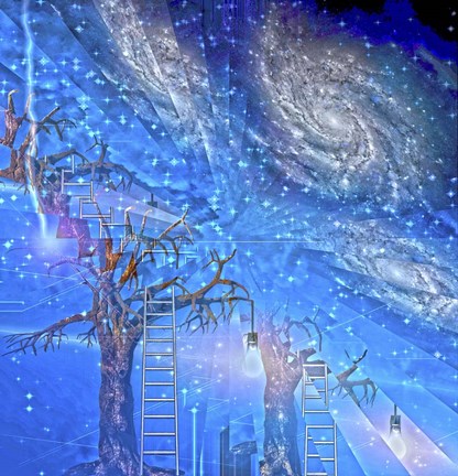 Framed Imagination Abstract Print