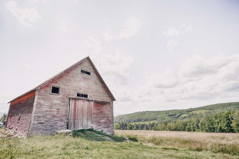 Framed Barn With a View Print