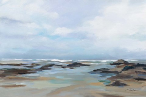 Framed Morning Beach Print