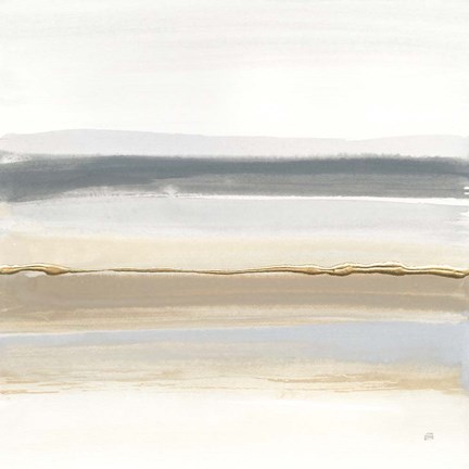 Framed Gray and Sand II Print