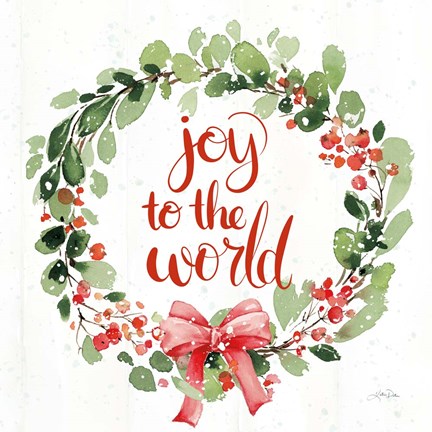 Framed Celebrate the Season Wreath I Print