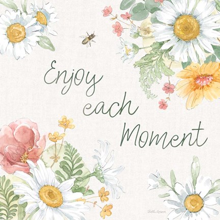 Framed Daisy Days VI Print