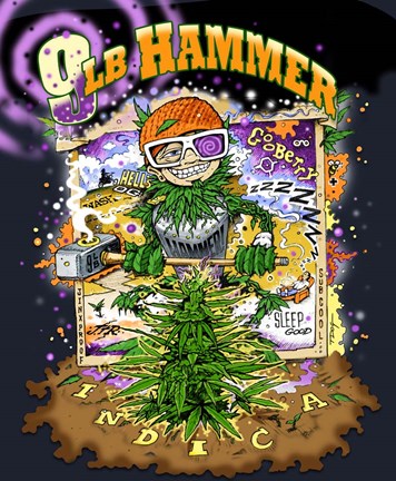 Framed 9LB Hammer Print