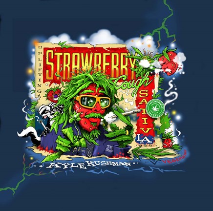 Framed Strawberry Cough Print