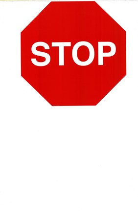 Framed Sign - Stop Print