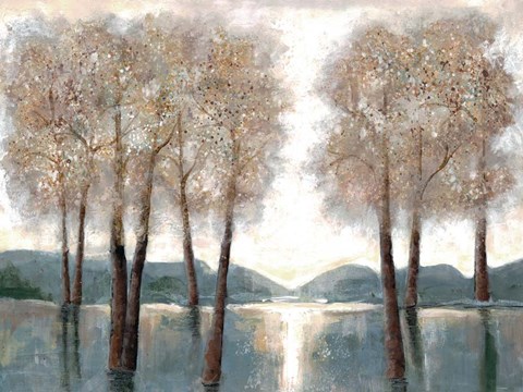 Framed Approaching Woods Print