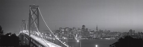 Framed San Francisco Bandw Print