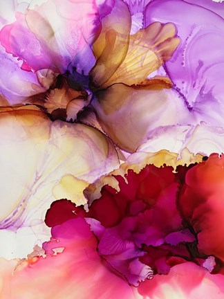 Framed Vibrant Pink Flowers Print