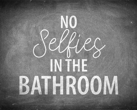 Framed Bathroom Chalkboard 6 Print