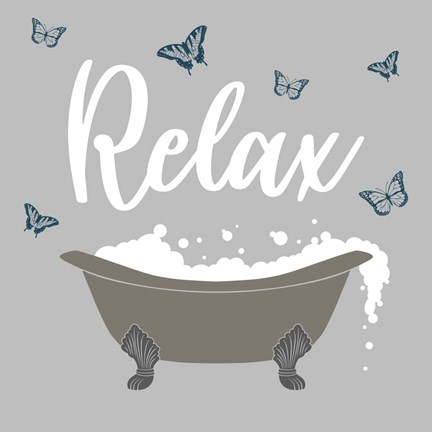 Framed Butterfly Bath 1 Print