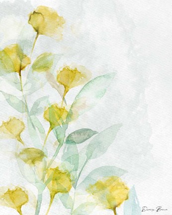 Framed Modern Poppies 1 Print