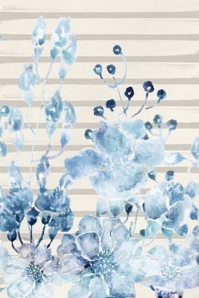 Framed Wildflower Blues 2 Print