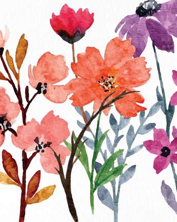 Framed Wildflowers 1 Print