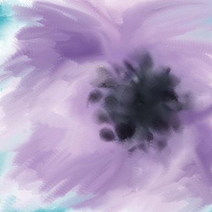 Framed Purple Strokes Print