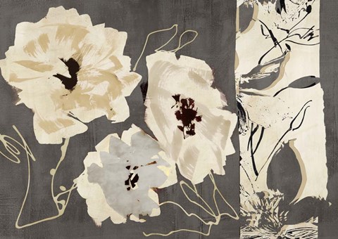 Framed Earth Flowers I Print