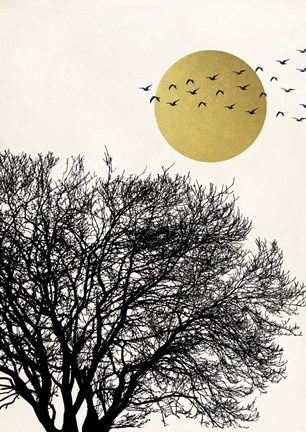 Framed Migrant Birds I Print