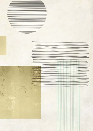 Framed Lines and Shapes III Print