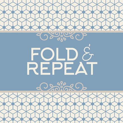 Framed Fold And Repeat Laundry Print
