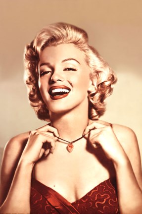 Framed Marilyn Monroe - Picturegoer Magazine - Necklace Print