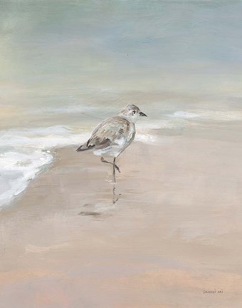 Framed Shorebirds on the Sand II Print