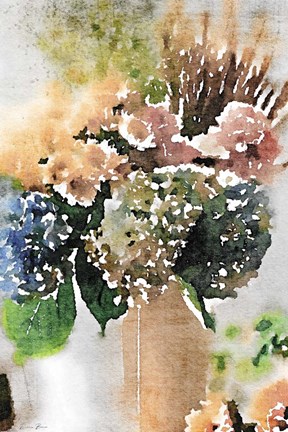 Framed Watercolor Vase 2 Print