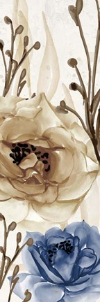 Framed Blue Notes Panel 1 Print