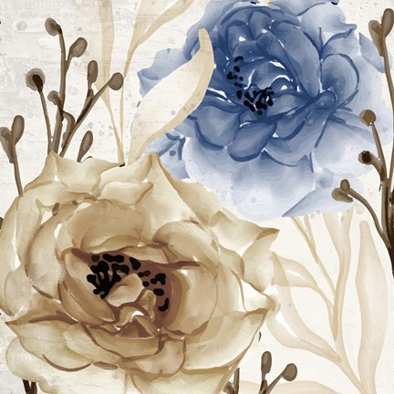 Framed Blue Notes 1 Print