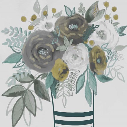 Framed Natural Bouquet 1 Print