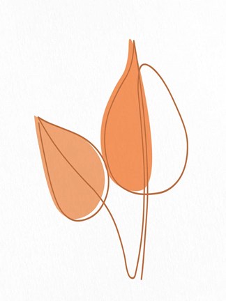 Framed Shades of Orange 2 Print