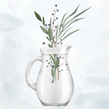 Framed Glass Vase 2 Print