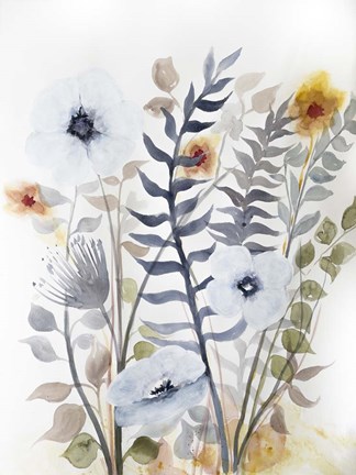 Framed Floral Embrace 2 Print