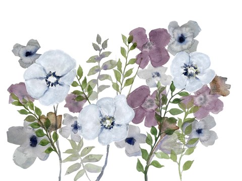 Framed Floral Gossip 3 Print