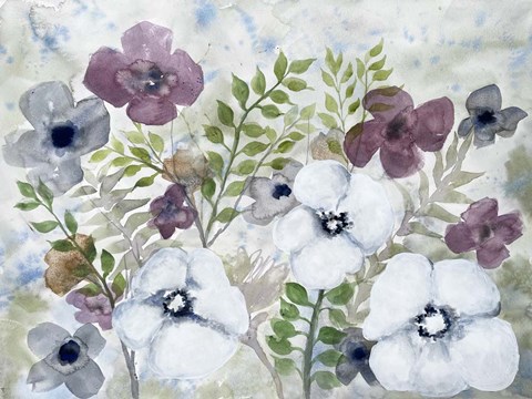 Framed Floral Gossip 2 Print