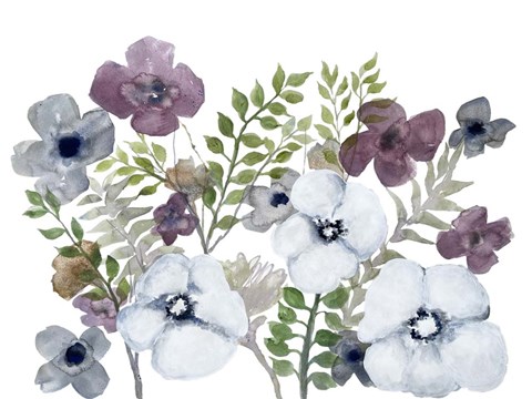 Framed Floral Gossip 4 Print