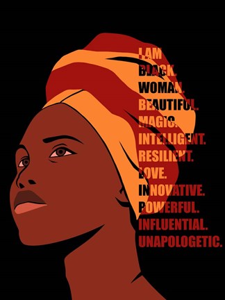 Framed Beautiful Woman Print