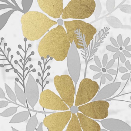 Framed Golden Spring Bunch 1 Print