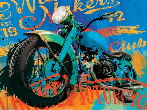 Framed Vintage Bikes Print