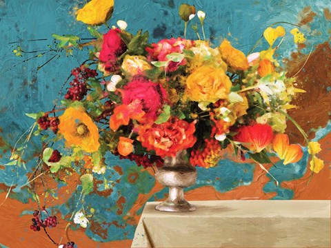 Framed Fall Fireworks 1 Print