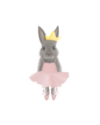 Framed Full Body Ballet Bunny Print