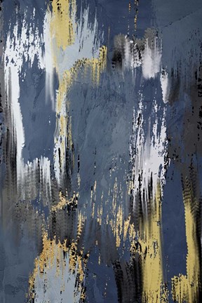 Framed Painted Strokes 1 V2 Print