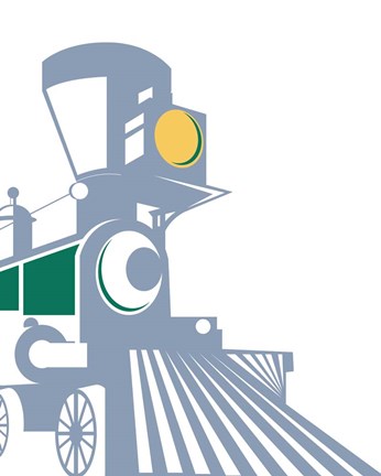 Framed Eat Sleep Trains 1 Print