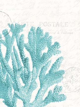 Framed Seaside Card 1 Print