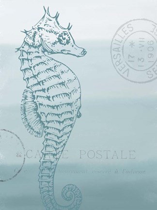 Framed Seaside Card 3 V2 Print