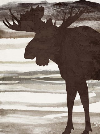 Framed Moose 2 Print