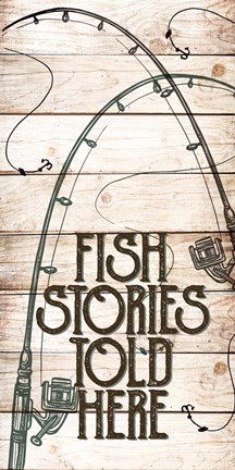 Framed Fishing Panel 1 Print