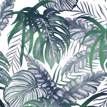 Framed Blue Green 2 Print