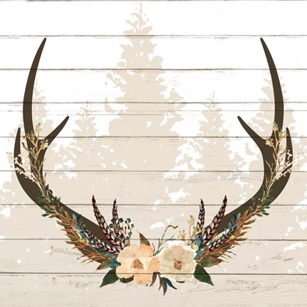 Framed Woodland Floral 2 Print