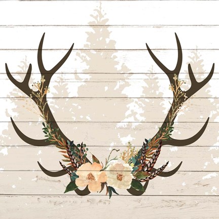 Framed Woodland Floral 4 Print