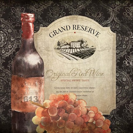 Framed Vineyard View 1 Print